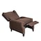 Flash Furniture Prescott Traditional Style Slim Push Back Recliner Chair-Wingback, Brown Polyester, Accent Nail Trim BO-BS7002-1-BR-GG - alternate 3